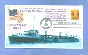 26 April - USS Stewart (DD 13) collides with an unidentified steamer near Brest, France.