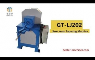 Semi Auto Tapering Machine GT LJ202 for water heater measure temperature tube production