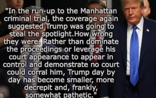 Trial Making Trump Smaller, More Decrepit, And Pathetic