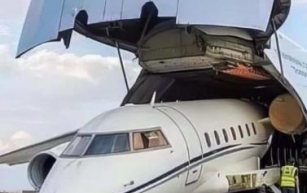 Davido’s private jet reportedly arrives Nigeria