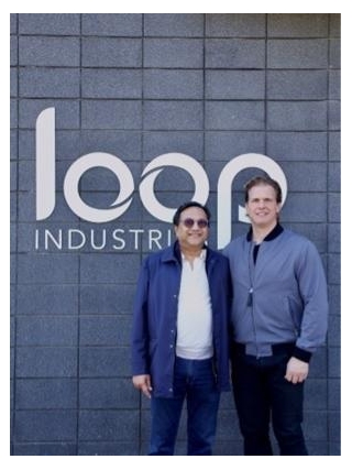 Loop Industries Und Ester Industries Ltd. Geben Joint-Venture-Abkommen Hinsichtlich Errichtung Von Infinite Loop(TM)-Produktionsanlage In Indien Bekannt