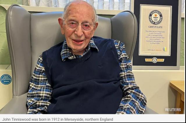 111-Year-Old Briton, World's New Oldest Man, Reveals Secret To His Longevity