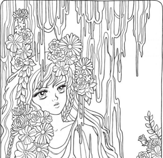 Free Adult Coloring Pages: 6 FREE Manga Muses Coloring Pages