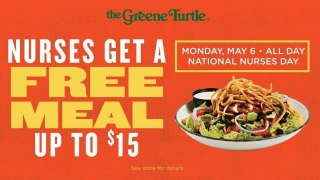 Free Meal At The Greene Turtle For Nurses Today (May 6, 2024)