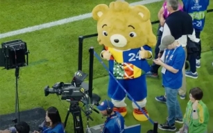 YouTuber sneaks into Germany vs Scotland match dressed as Euro 2024 mascot