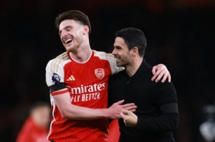 Mikel Arteta Says Declan Rice 'deserves A Lot Of Credit' After What He Did In Arsenal Win