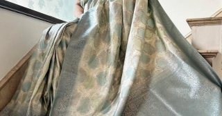 Mushroo Satin Silk Rangkaat: A Luxurious Fusion Of Tradition And Modernity