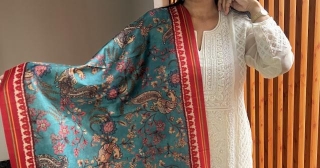 Artisanal Finesse: Pure Tussar Silk Dupattas With Patola And Kalamkari Prints