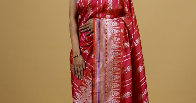 Exquisite Craftsmanship: Unveiling the Beauty of Katan Silk with Kaduwa Weave and Tilfi Meena