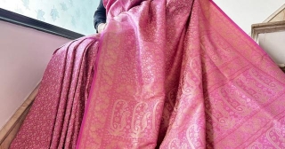 Pink Silk Tanchoi Sarees: A Timeless Tradition