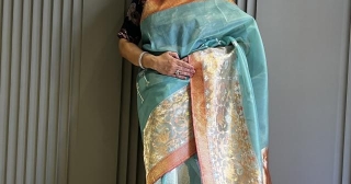 The Captivating Charm Of Kora Silk Saree: Kaduwa Weave With Tissue Katan Silk Border