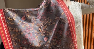 Artistry Unveiled: Pure Tussar Silk Dupattas Adorned With Patola And Kalamkari Prints