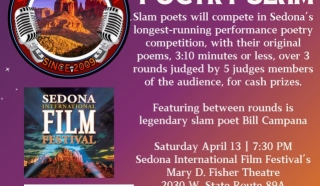 Northern Arizona Book Festival Sponsors Free Sedona Poetry Slam, Featuring Slam Legend Bill Campana On Saturday, April 13