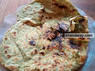 Dhaniya Paratha From Awadhi Cuisine Recipes, No Onion Garlic Recipe. Satvik Recipe.