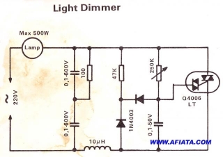Simple Light Dimmer Circuit