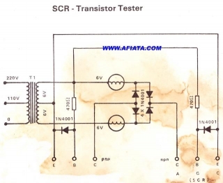 SCR Transistor Tester Circuit