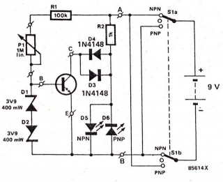 Transistor Detector Circuit Using  1 TR