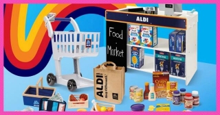 Aldi Dropped The Cutest Pretend Grocery Store Cart & Playset