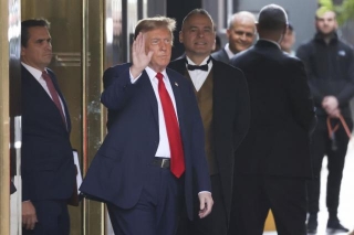Trump Arrives At Court For Historic Trial