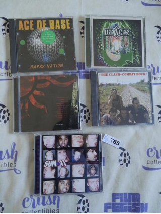 Set Of 5 Rock Music CDs, Ace Of Base, The Clash, The Vines, Sum 41, Godsmack [T65]