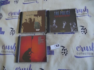 Set Of 3 Live Rock Music CDs, U2, The Police [T52]