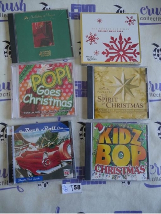 Set Of 6 Christmas Holiday Music CD Albums, Brenda Lee, Amy Grant, Willie Nelson [T58]
