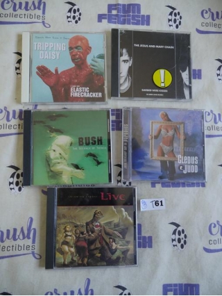 Set Of 5 Alt Rock Country Music CDs, Tripping Daisy, Jesus And Mary Chain, Bush, Cledus T. Judd [T61]