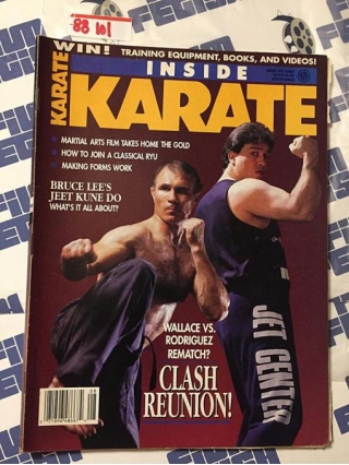 Inside Karate Magazine (August 1991) Bruce Lee Jeet Kune Do, Bill Superfoot Wallace [88101]