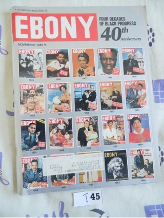 Ebony Magazine (November 1985) 40th Anniversary [T45]