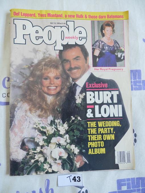 People Weekly Magazine (May 16, 1988) Burt Reynolds, Loni Anderson Cover [T43]