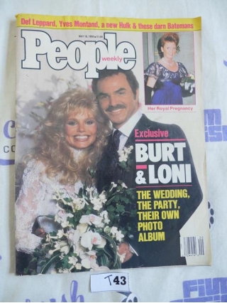 People Weekly Magazine (May 16, 1988) Burt Reynolds, Loni Anderson Cover [T43]