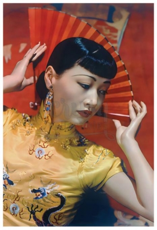 Actress Anna May Wong Rare Full-Color Photo [240325-38]