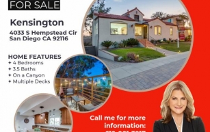 Listed for Sale - Kensington San Diego Home