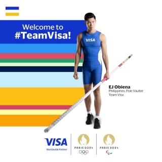 Visa Welcomes Pole Vaulter EJ Obiena As Part Of Team Visa For Olympic Games Paris 2024