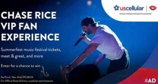 US Cellular Chase Rice VIP Fan Experience Summerfest Sweepstakes