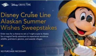 Disney Cruise Line Alaskan Summer Wishes Sweepstakes
