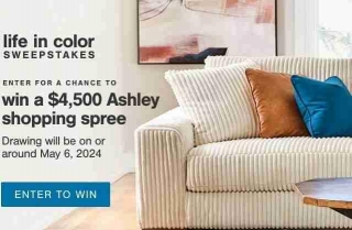Ashley Furniture Life In Color Sweepstakes