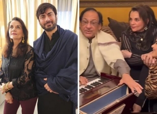 Mumtaz Seen Partying With Fawad Khan, Ghulam Ali, & Others In Pakistan