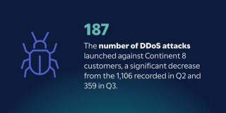 ทวีป 8 บันทึกการโจมตี DDoS 187 ครั้งในไตรมาสที่ 4 ปี 2023
