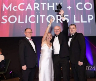 McCarthy + Co Wins Law Firm Of The Year At The Irish Law Awards