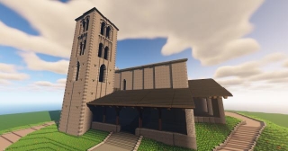 Andorra En Minecraft: Iglesia De Sant Joan De Caselles.