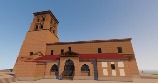 Iglesia De San Pedro Apóstol, Vallecillo (León) En Minecraft.