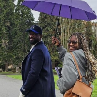 ZAYA WADE, HER PARENTS, DWAYNE WADE AND GABRIELLE UNION TOUR COLLEGES