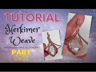 Master The Art Of Wire Wrapping And Wire Weaving! Herkimer Diamond Penda...