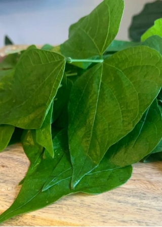 Organic Bean Leaves Recipe With Ground Nuts