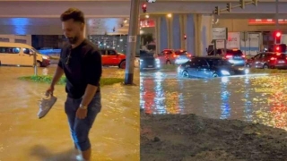 Bigg Boss 14 Contestant Rahul Vaidya Struggles Walking In Knee Deep Water, Compares Dubai Rains With Mumbai Floods
