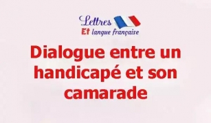 Dialogue Entre Un Handicapé Et Son Camarade