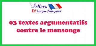 03 Textes Argumentatifs Contre Le Mensonge