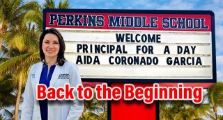 Aida Coronado Garcia’s Back To The Beginning, A Day Of Leadership At Perkins Middle School      