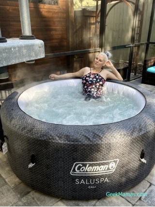 Unwind In A Coleman SaluSpa Inflatable Hot Tub